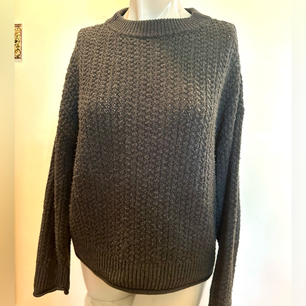 Universal Thread Women's Gray Cable Knit Sweater